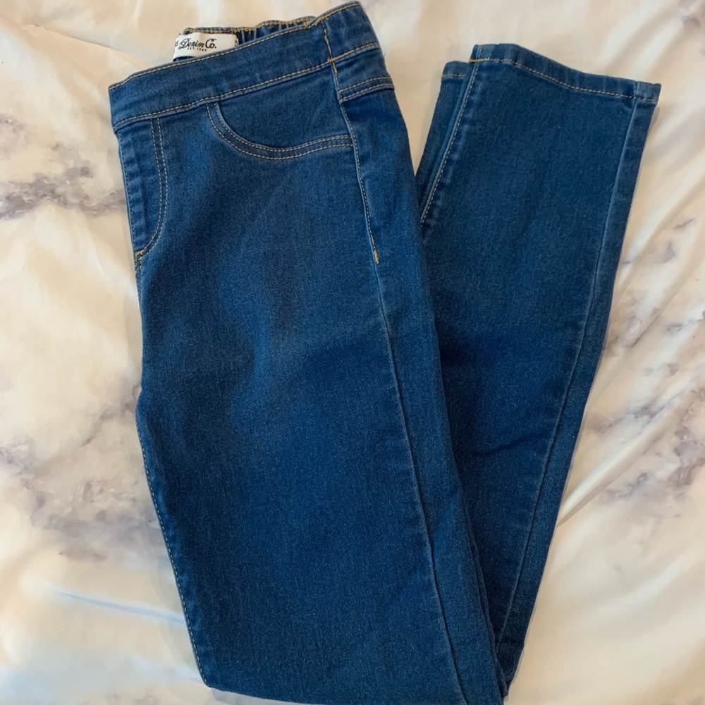 Girls dark blue jeans